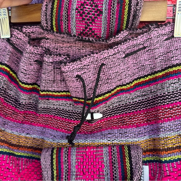 Mexican boho hippie drawstring backpack - Picture 7 of 9